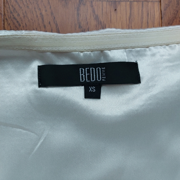 Bedo - White Mini Sequins Strapless Dress - Picture 5 of 7